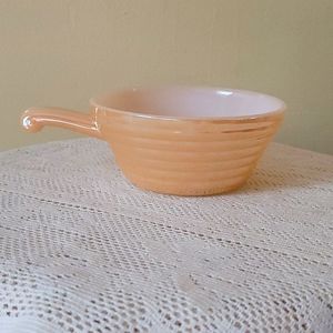 Beehive Pearl Lustre Bowl with Handle